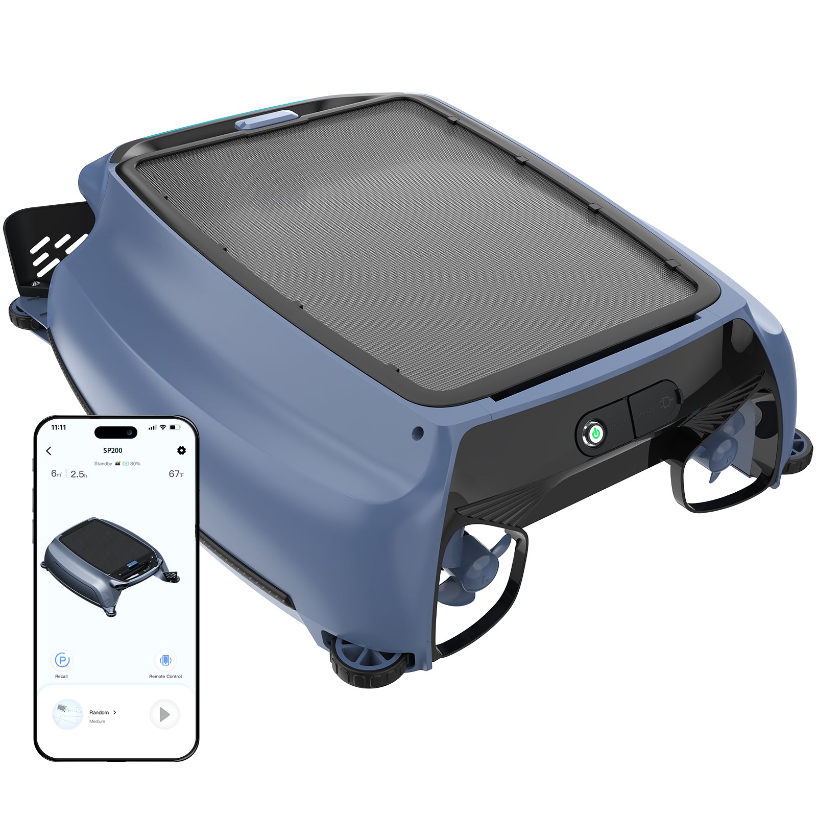 AIRROBO SP200 Nettoyeur de surface de piscine robotisé 4‑en‑1 automatique à énergie solaire