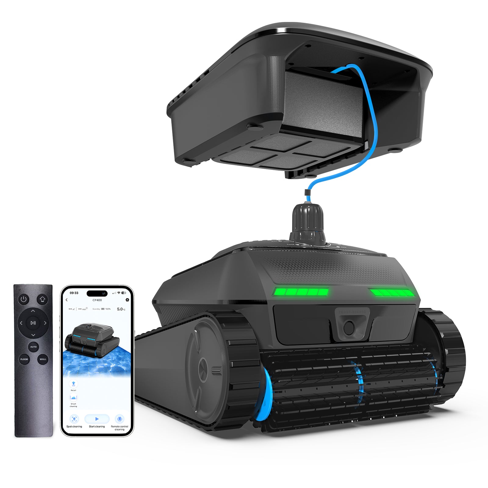 AIRROBO Omni CP400 Robot de Piscine 4‑en‑1 pour Piscines Hors Sol et Enterrées avec Écumeur de… – vue principale