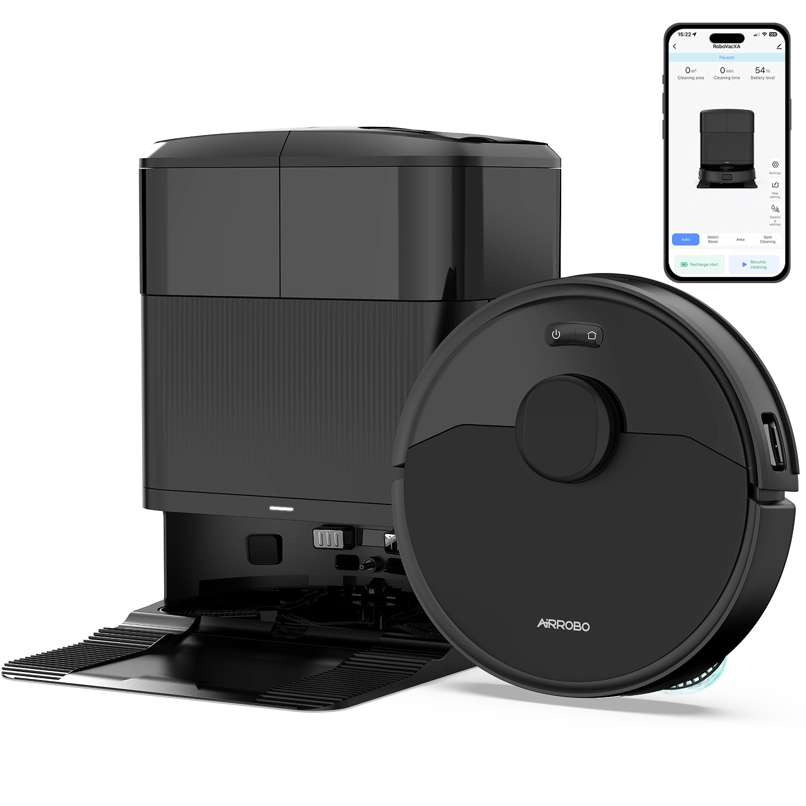AIRROBO M2 Aspirateur Robot Smart Tout-en-Un – vue principale