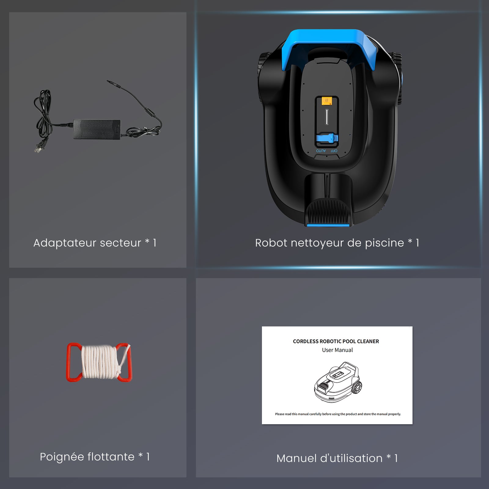 Vidange facile et entretien du panier à débris du robot nettoyeur AIRROBO CP02.