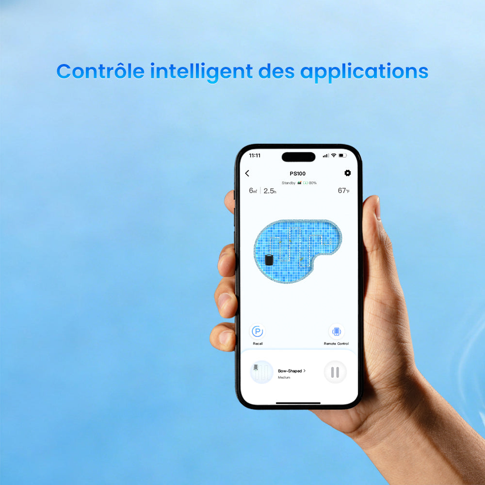 AIRROBO SP200 Nettoyeur de surface de piscine robotisé 4‑en‑1 automatique à énergie solaire