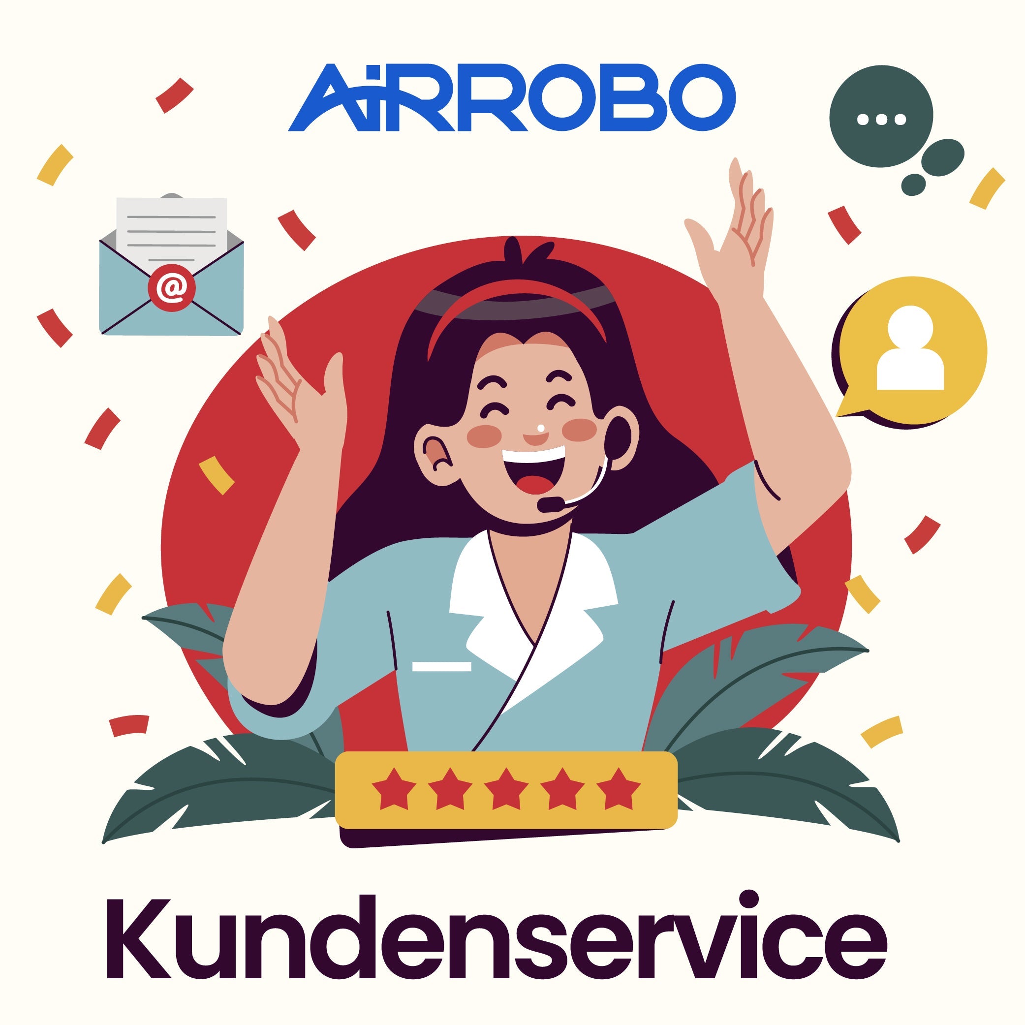 AIRROBO – Service client personnalisé – vue principale