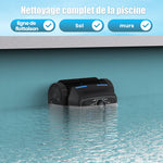 Load image into Gallery viewer, Robot de piscine AIRROBO CP400 Lite nettoyant la ligne de flottaison, avec indication du nettoyage complet : ligne de flottaison, sol et murs
