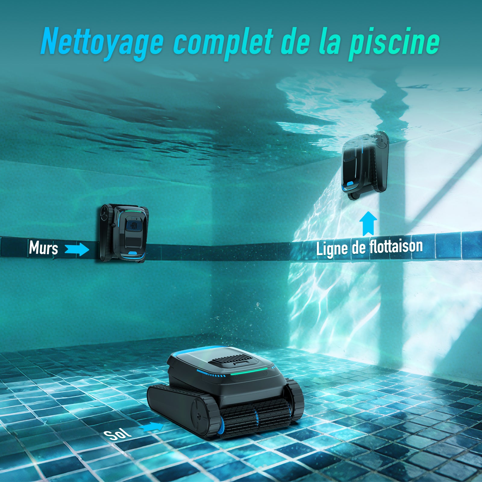 AIRROBO CP20 Robot nettoyeur de piscine sans fil