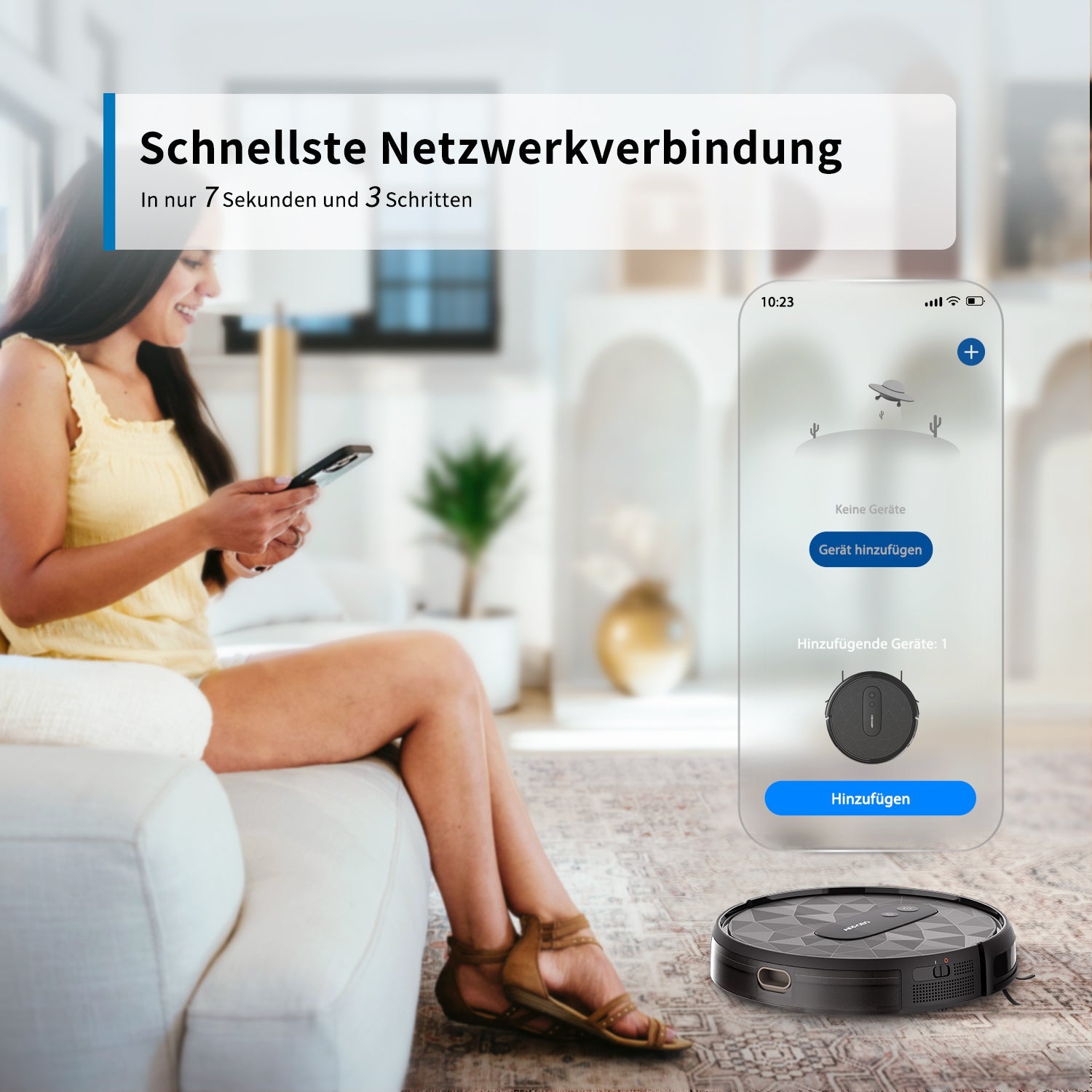 AIRROBO P20 Staubsauger Roboter ist einfach zu bedienen | Verbindung mit der AIRROBO App braucht nur 3 Schritte - AIRROBO DE