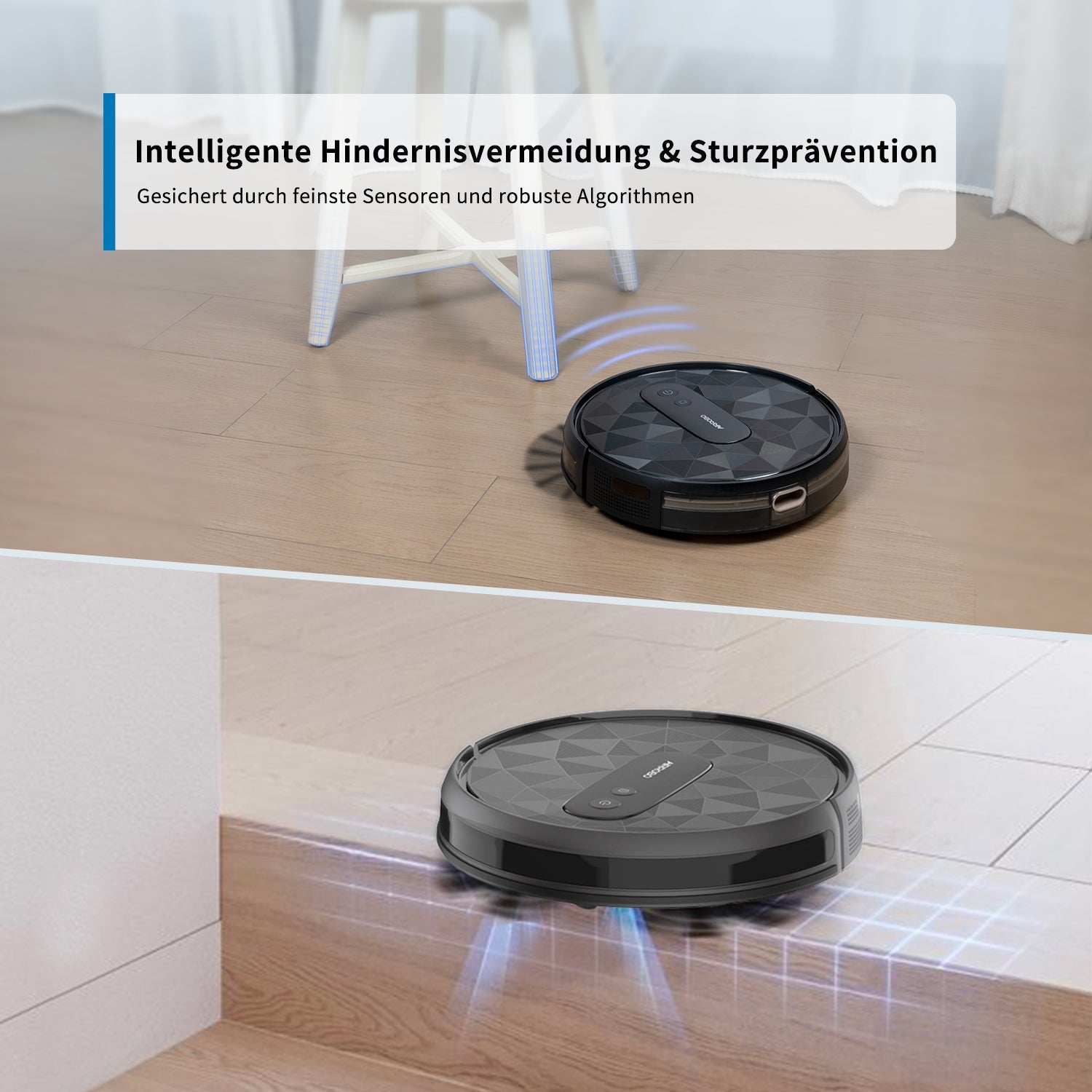 AIRROBO P20 Staubsauger Roboter mit intelligenter Hindernisvermeidung und Sturzprävention - AIRROBO DE