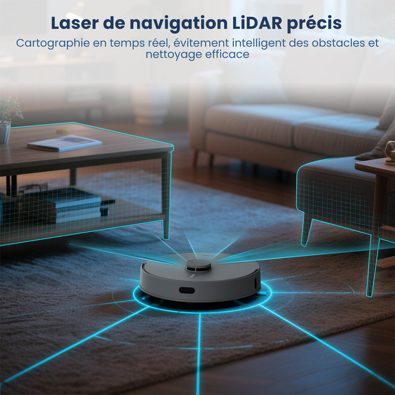 AIRROBO L50+ | Robot aspirateur avec navigation laser LDS intelligente