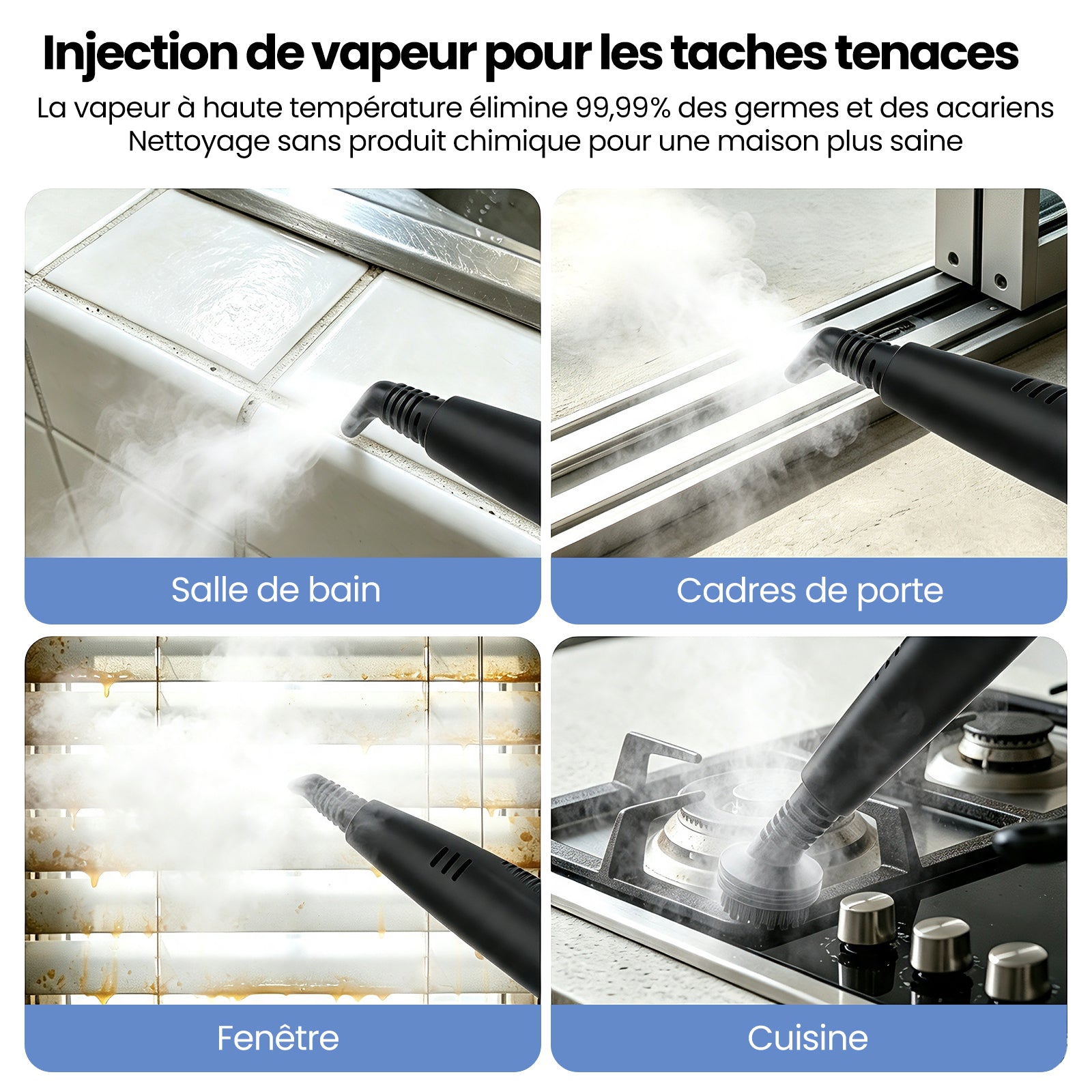 AIRROBO CP100 Nettoyeur de taches tout-en-un avec stérilisation à la vapeur
