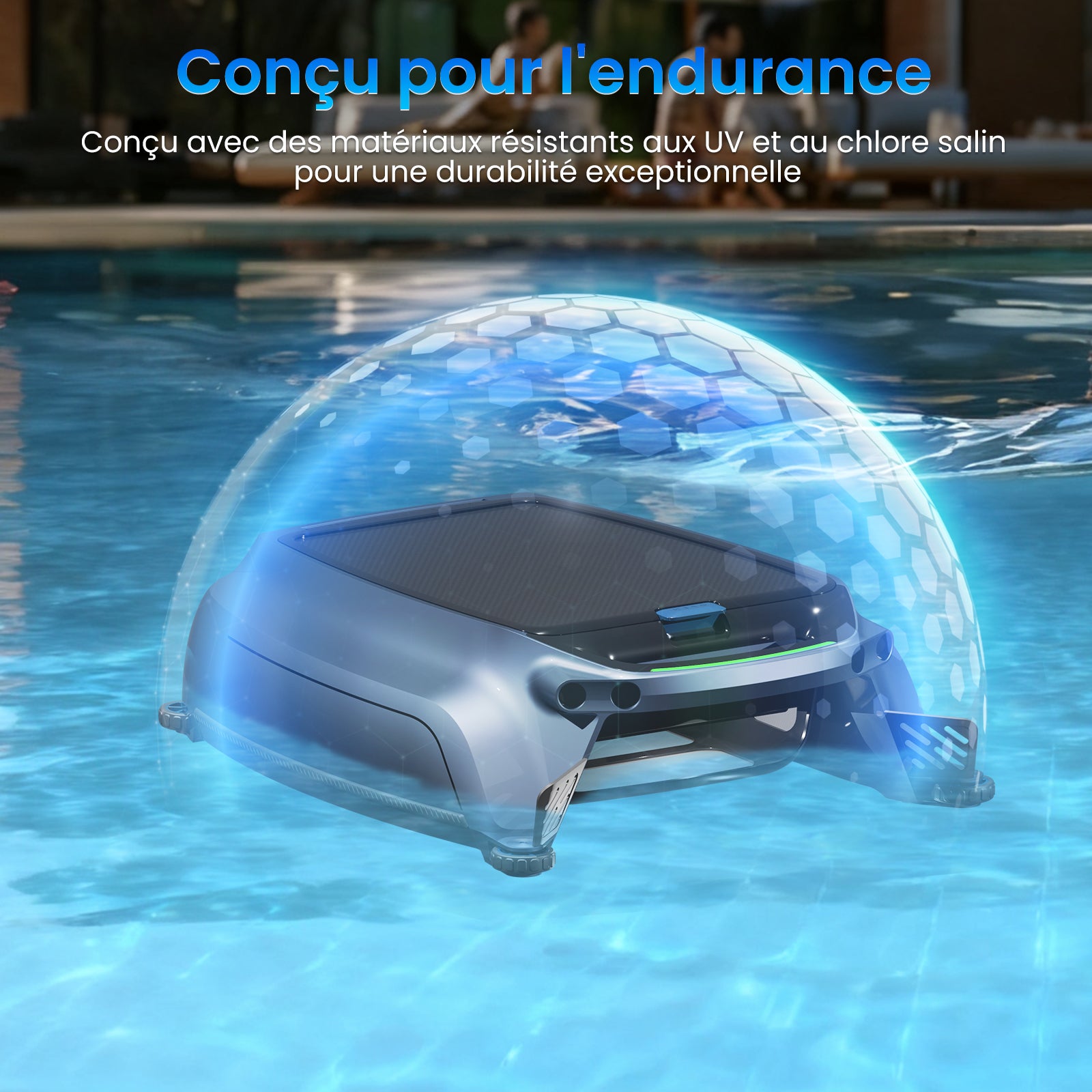 AIRROBO SP200 Nettoyeur de surface de piscine robotisé 4‑en‑1 automatique à énergie solaire