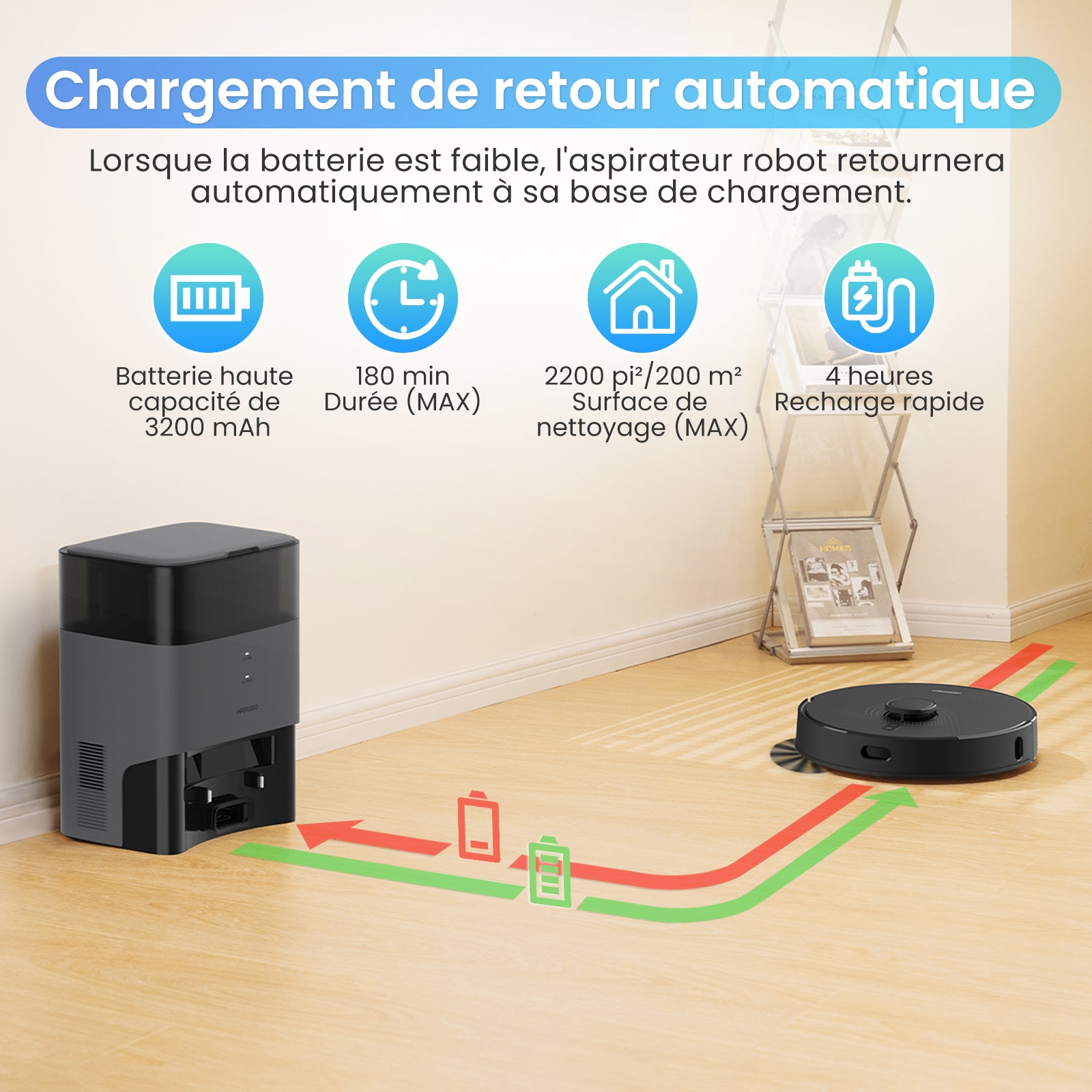 AIRROBO L40+ | Robot aspirateur-laveur