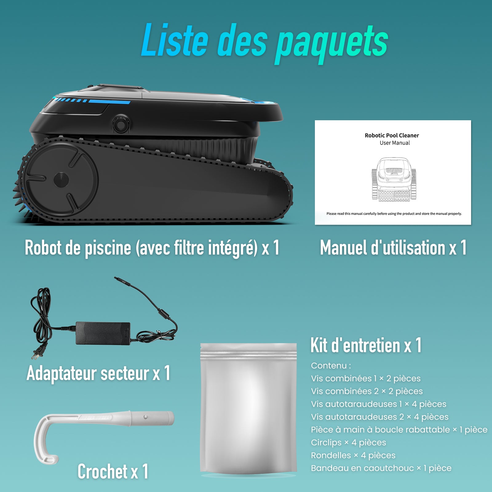 AIRROBO CP20 Robot nettoyeur de piscine sans fil