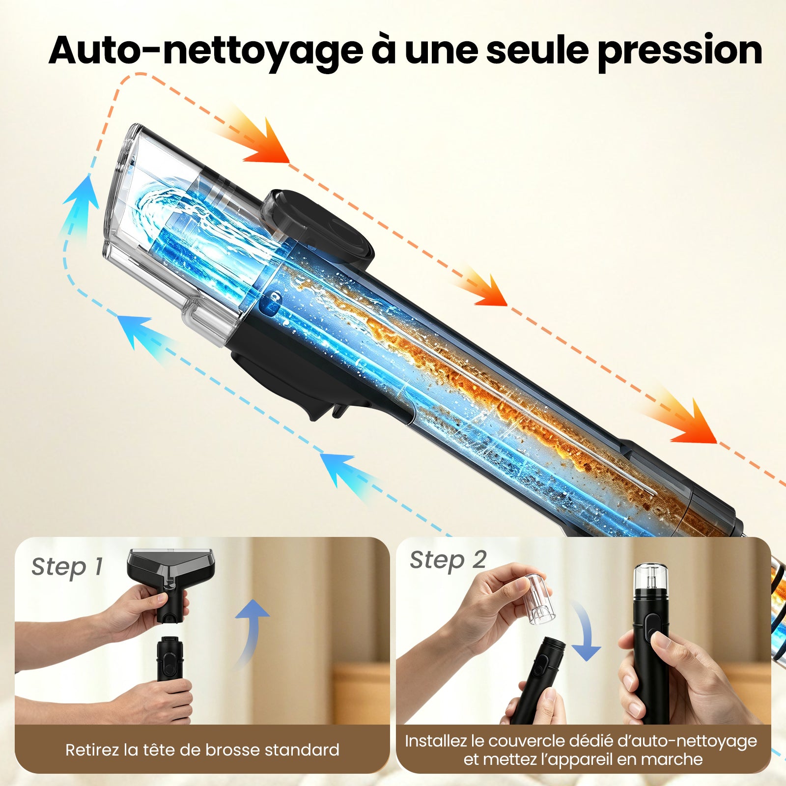 AIRROBO CP100 Nettoyeur de taches tout-en-un avec stérilisation à la vapeur