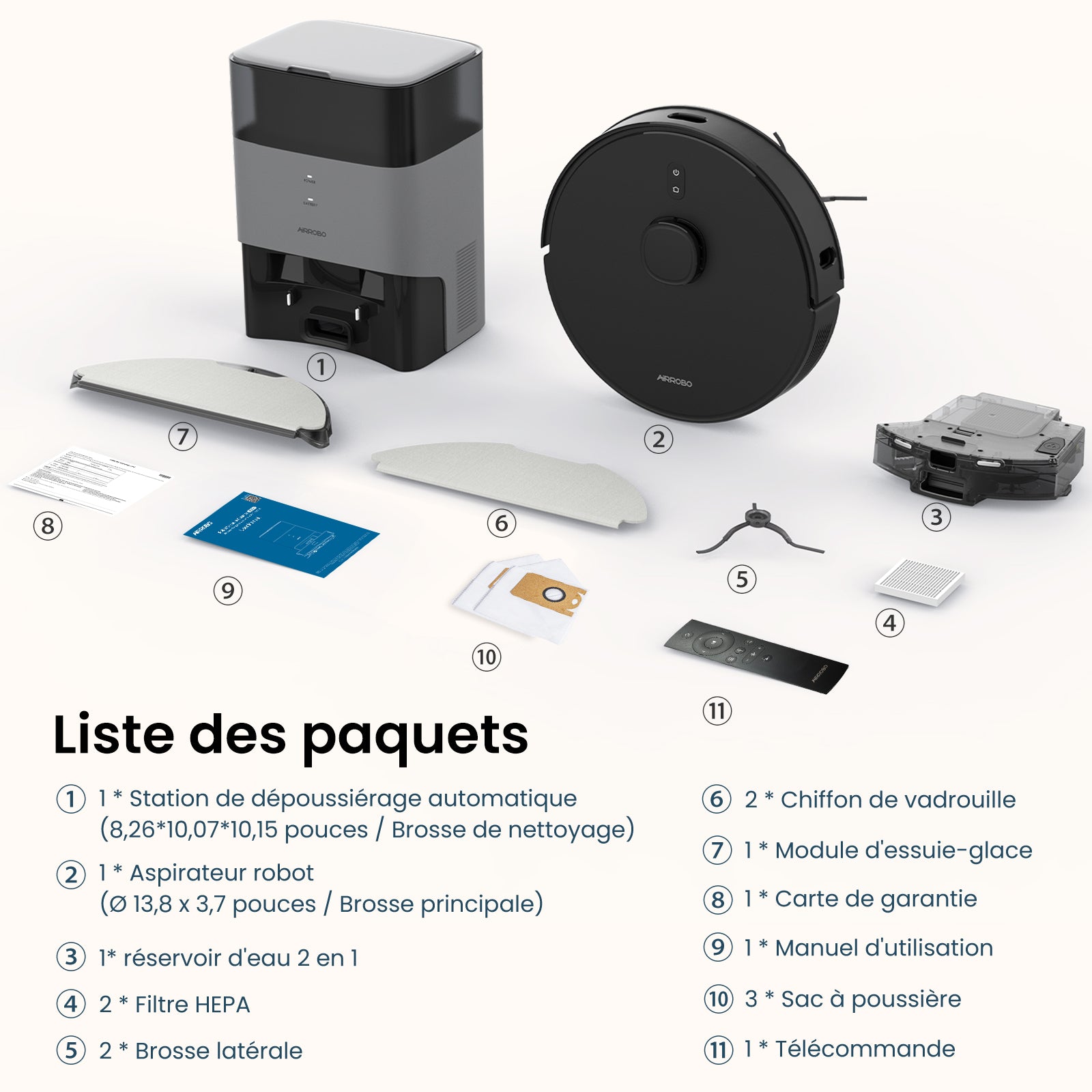 AIRROBO T20+ | Robot aspirateur et vadrouilleur