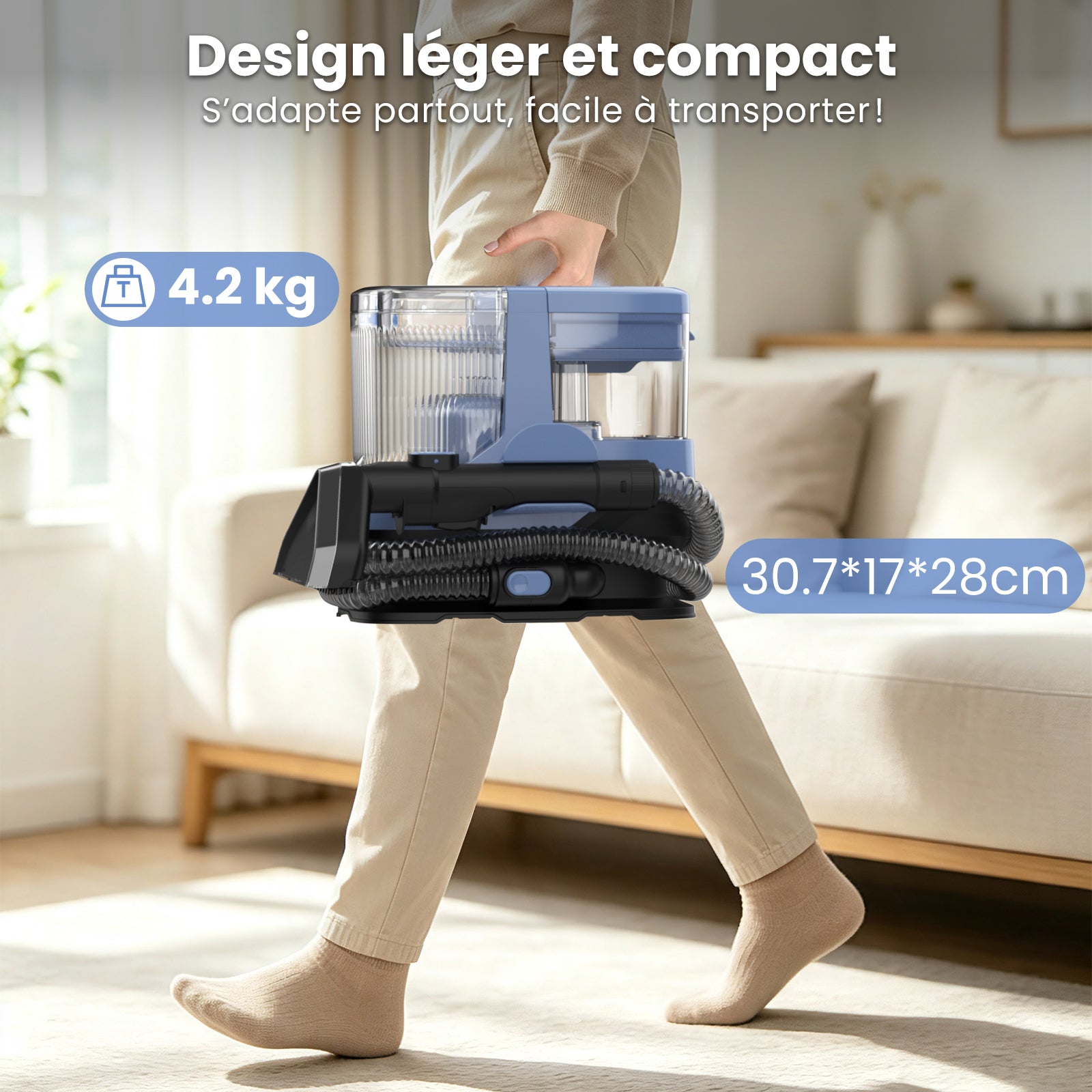 AIRROBO CP100 Nettoyeur de taches tout-en-un avec stérilisation à la vapeur